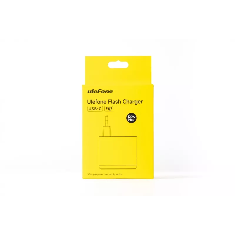 Carregador UleFone UF-CHAR-120WR 120W 20V 6A branco – fonte de alimentação USB para dispositivos portáteis