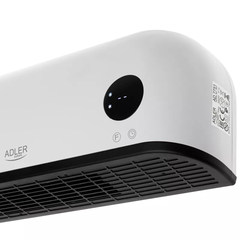 Cortina de ar Adler AD 7751 preto, branco 2000 W