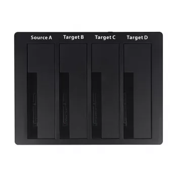 Docking station USB 3.0 Delock para 4 x SATA HDD / SSD com função de clonagem (64063)