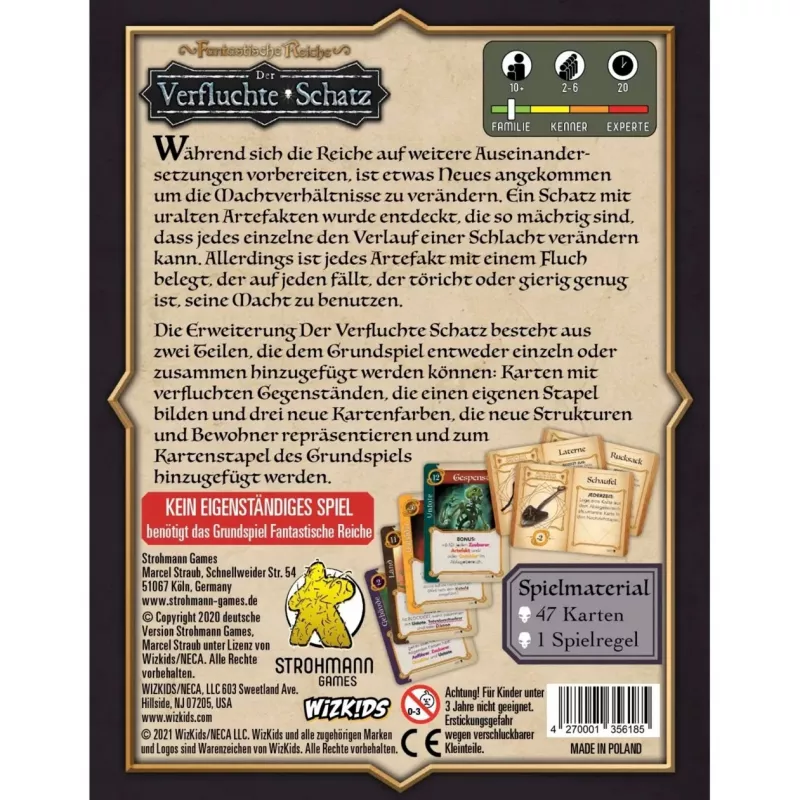 Fantastische Reiche: Der Verfluchte Schatz, expansão de jogo de cartas