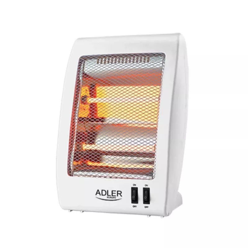 Adler | Aquecedor | AD 7709 | Aquecedor halogéneo | 800 W | Número de níveis de potência 2 | Branco