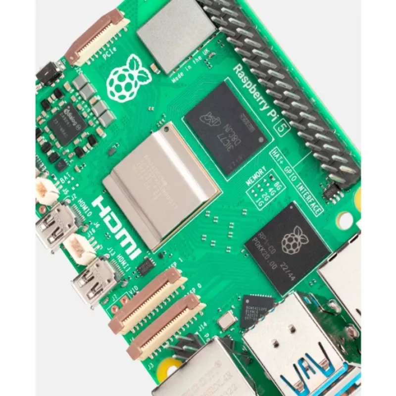 Computador de placa única Raspberry Pi 5 2GB RAM da Raspberry — placa de desenvolvimento compacta, SBC de baixo consumo