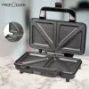 ProfiCook PC-ST 1092 - Máquina de sandes - 900 W - Aço inoxidável/preto