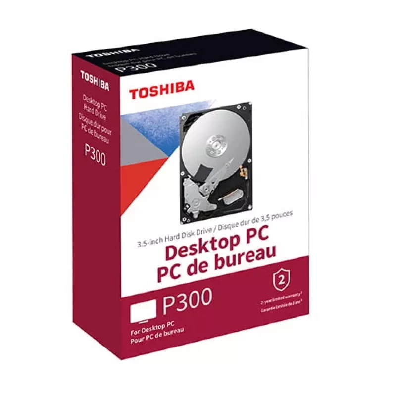 Toshiba P300 Desktop PC - disco rígido - 6 TB - interno - 3.5 (8.9 cm) - SATA 6Gb/s - 5400 rpm - memória intermédia: 128 MB