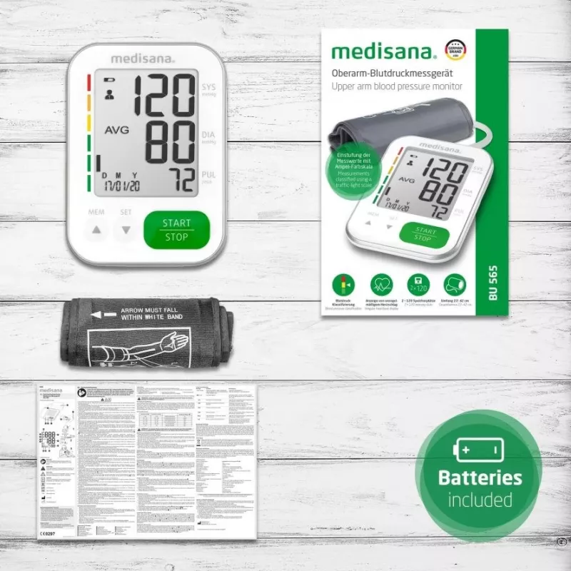 Medisana BU 565 Medidor de tensão arterial de braço (branco)