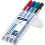 Marcador Staedtler Lumocolor correctable 305 4 unid. verde preto azul vermelho
