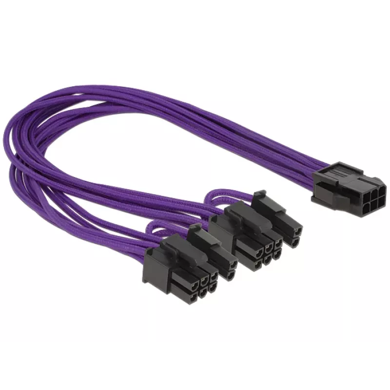 Cabo PCI Express DeLOCK 6-Pin - 2 x 8-Pin 0,3 m