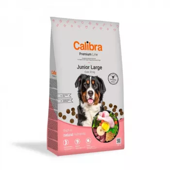 CALIBRA Premium Line Junior Large frango - comida seca para cães - 12kg