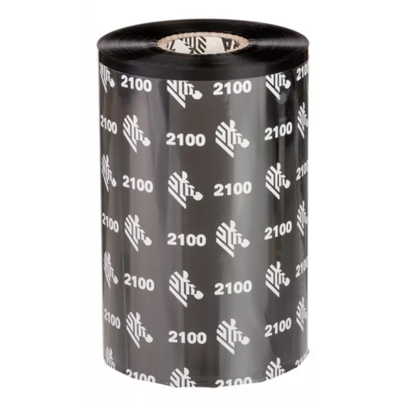 Fita de transferência térmica cera Zebra 2100 102 mm x 450 m fita para impressora
