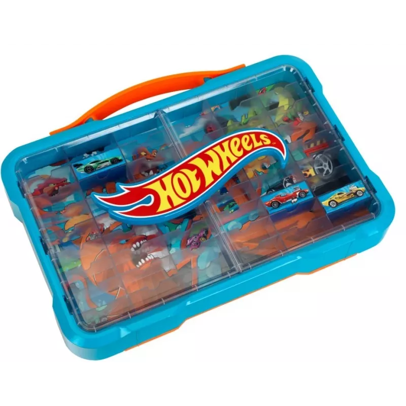 Mala de arrumação Hot Wheels com logótipo luminoso