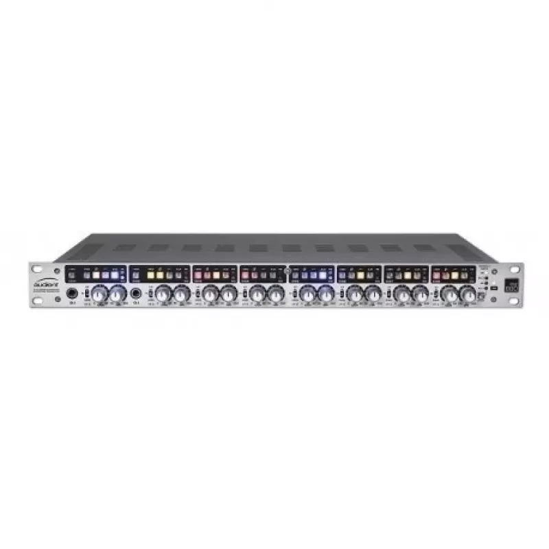 Pré-amplificador de microfone de 8 canais Audient ASP880 24-bit 96 kHz, montável em rack