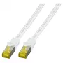 Cabo de rede RJ45 Cat.6A S/FTP LSZHCat.7 cru branco 1,5m EFB-Elektronik (MK7001.1,5W)