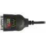 Adaptador Delock USB Type-A para série DB9 com 9 LED RS-232 testador - Adaptador série - USB - RS-232 x 1 - preto (90497)