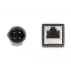 Cabo adaptador DeLOCK M12 codificação D de 4 pinos conector macho para conector fêmea RJ45 50 cm