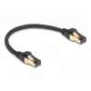 Cabo de rede DeLOCK RJ45 Cat.6A ficha para ficha S/FTP 0,3 m preto