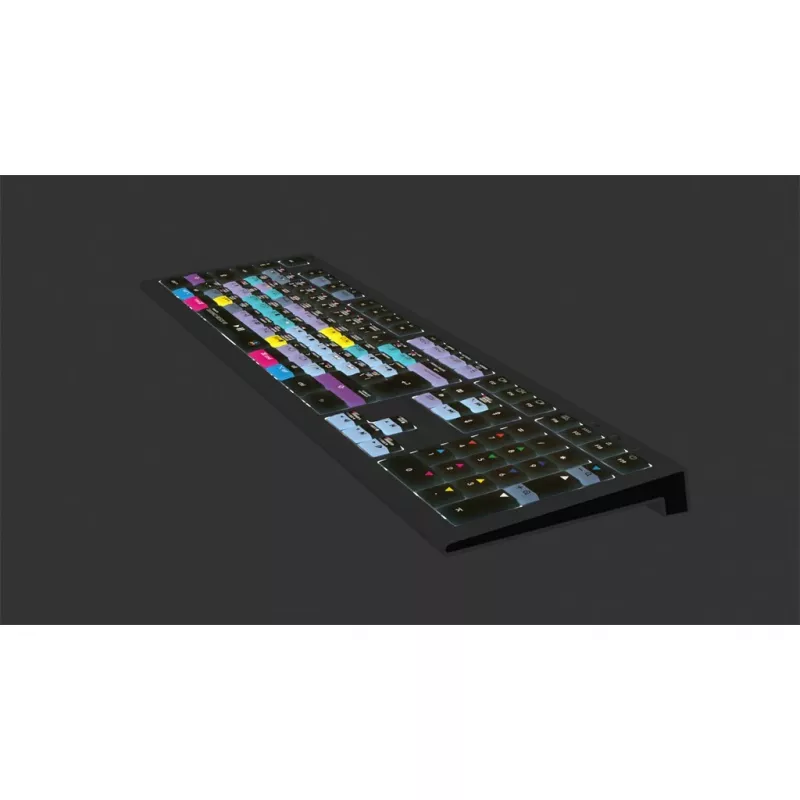 Teclado Logickeyboard ASTRA 2 USB QWERTY inglês preto tamanho completo 104 teclas