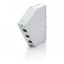 Distribuidor de fusão de fibra ótica para calha DIN DIGITUS DN-96894 — angular, 6 SC SX / LC DX, alumínio, cinzento