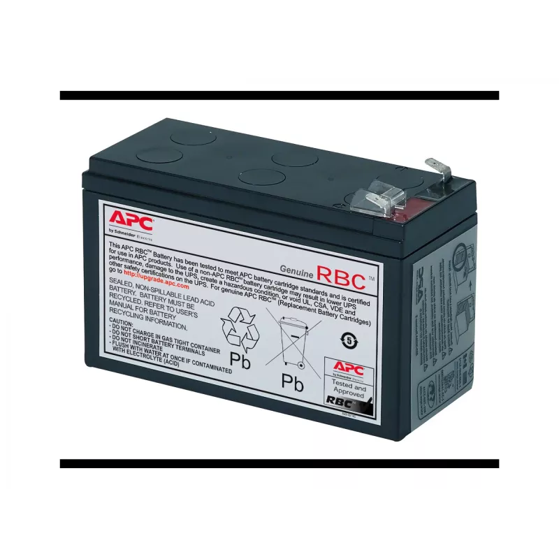 Cartucho de bateria de substituição APC APCRBC106 (OEM), chumbo-ácido (VRLA), 1 unid., preto, RoHS, 2,5 kg, 102 mm