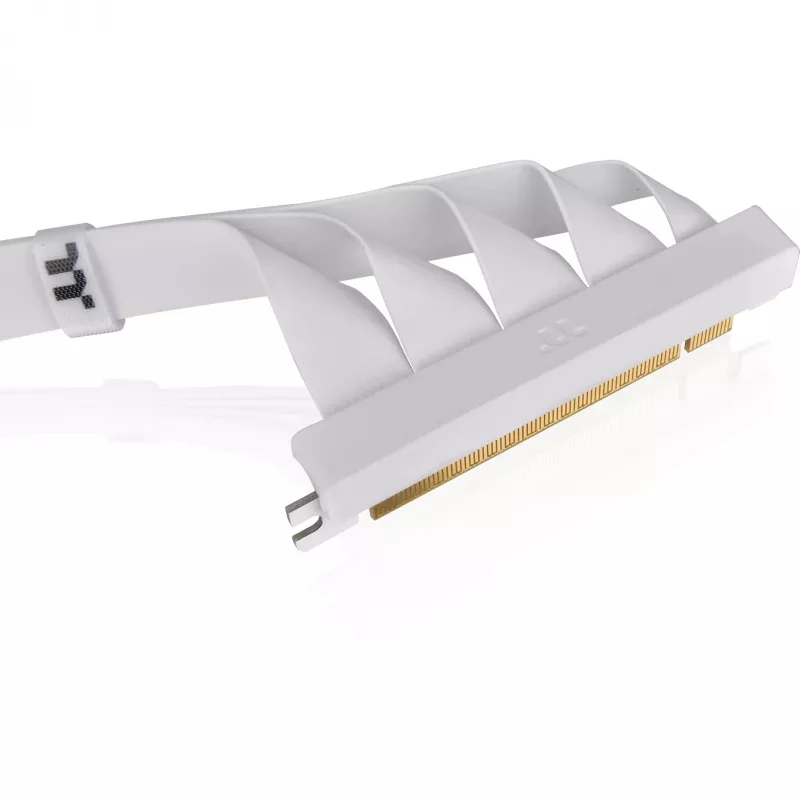 Cabo riser Thermaltake PCI-E 4.0 Dual 90 Degree, 40 cm, branco (AC-077-CO6OTN-C1)