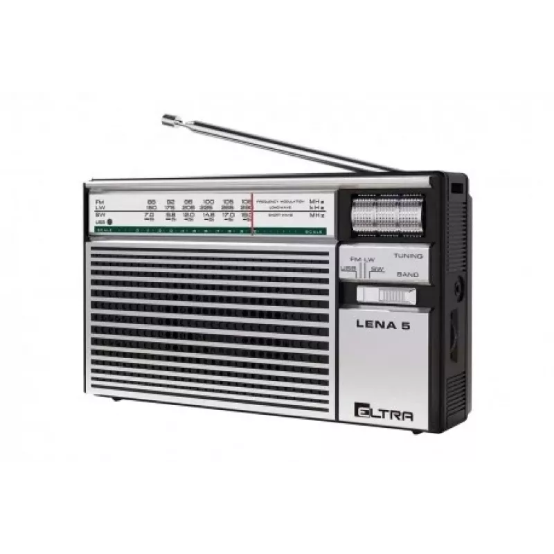 Rádio ELTRA LENA 5 USB prateado