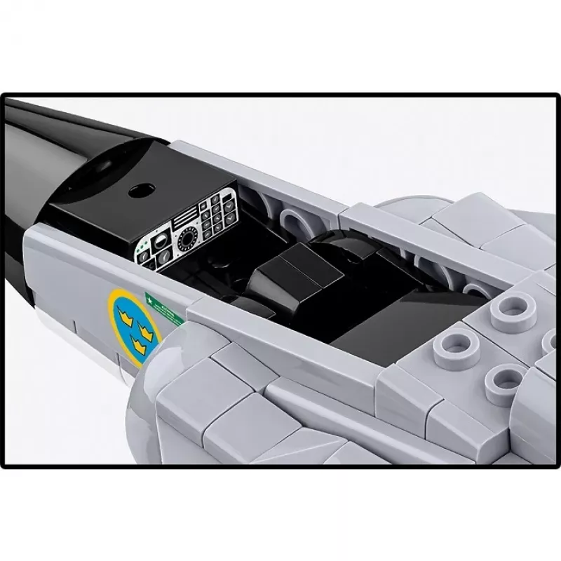 Conjunto de construção Cobi Blocks Saab AJ 37 Viggen 881 peças