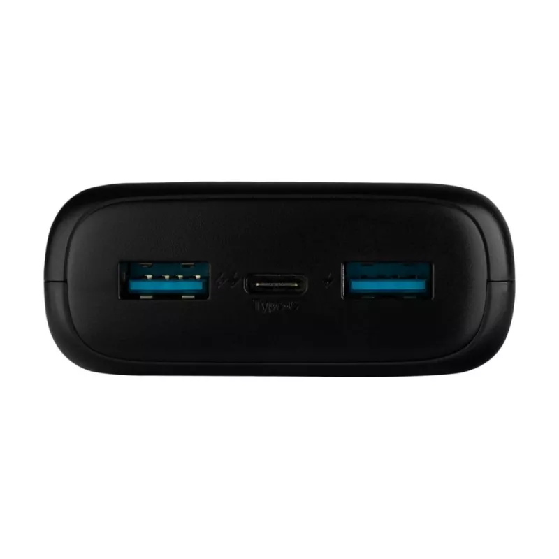 Fixed Zen power bank 20000 mAh USB-C PD 20W com ecrã LCD, preto