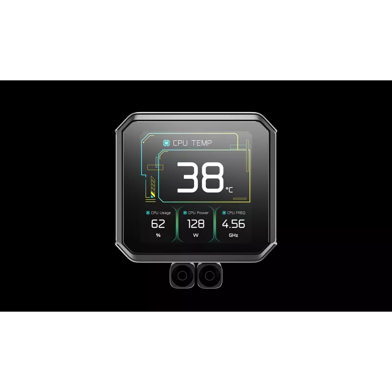 Refrigeração líquida all-in-one para CPU DeepCool SPARTACUS 360, radiador de 360 mm, 3 ventoinhas de 120 mm