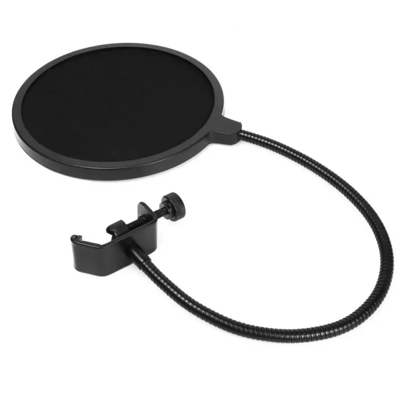Microfone para PC MEDIA-TECH MT397S — com fios, entrada XLR, 20–20000 Hz, 150 Ω, -32 dB, cabo de 2,4 m, suporte de mesa, preto