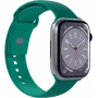 Pulseira de silicone Puro para Apple Watch 42/44/45/49mm verde-escuro