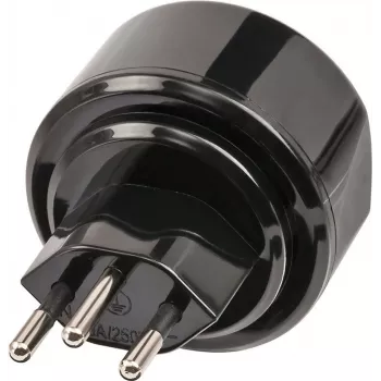 brennenstuhl - Adaptador para ficha de alimentação - CEE 7/4 (W) para SEV 1011 (M) 10 A - Liechtenstein, Suíça (1508642)
