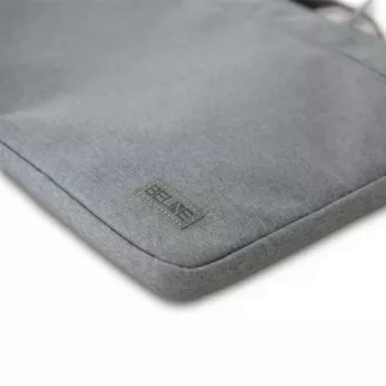 Mala para portátil Beline 16 – cinzenta, material resistente e leve, compatível com portáteis de 16 polegadas