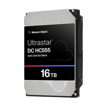WD Ultrastar DC HC555 - Disco rígido - centro de dados - 16TB - interno - 3,5 (8,9 cm) - SATA 6Gb/s - 7200 rpm - Memória intermédia: 512MB (0B48722)