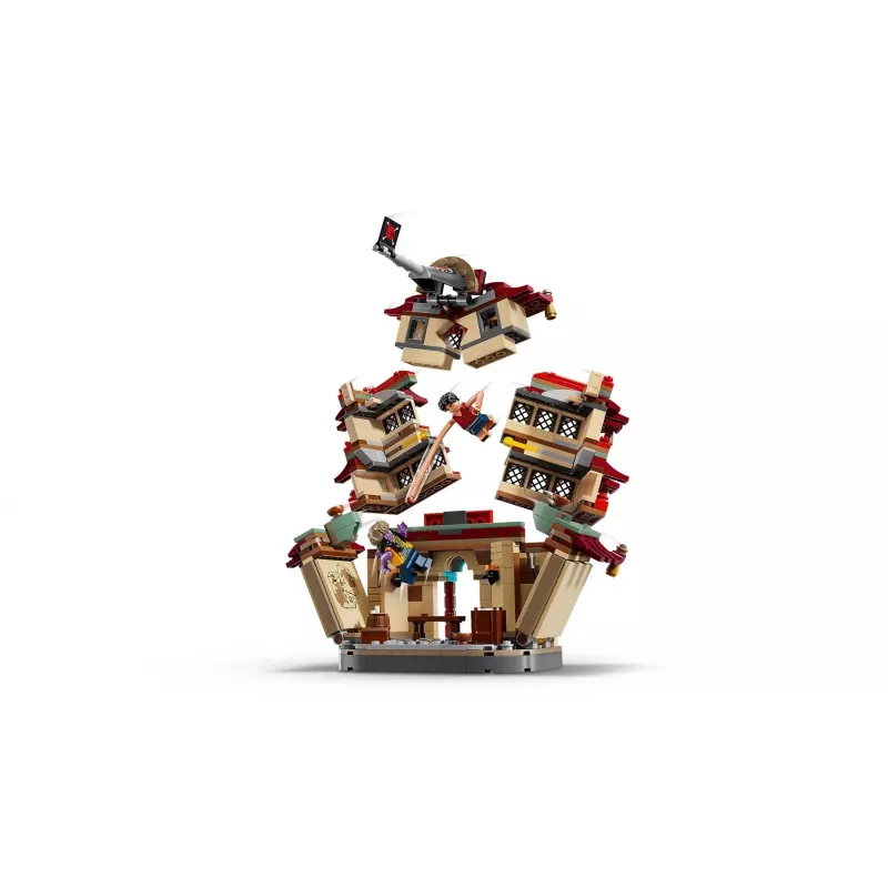 Conjunto LEGO One Piece Arlong Park 75638 – 926 peças, 5 minifiguras, recomendado a partir dos 9 anos, cenário detalhado