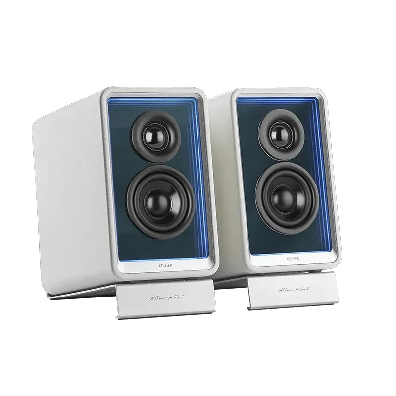 Edifier Monitor ativo de secretária com carregador GaN | QR65 | 70 W | Bluetooth | Branco | Ligação sem fios