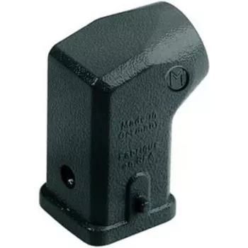 Conector Harting 19370031640 saída de cabo lateral, caixa industrial retangular