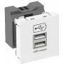 OBO carregador USB com corrente de carga de 2,1 A MTG-2UC2.1 RW1 - 45 x 45 mm (6105300)
