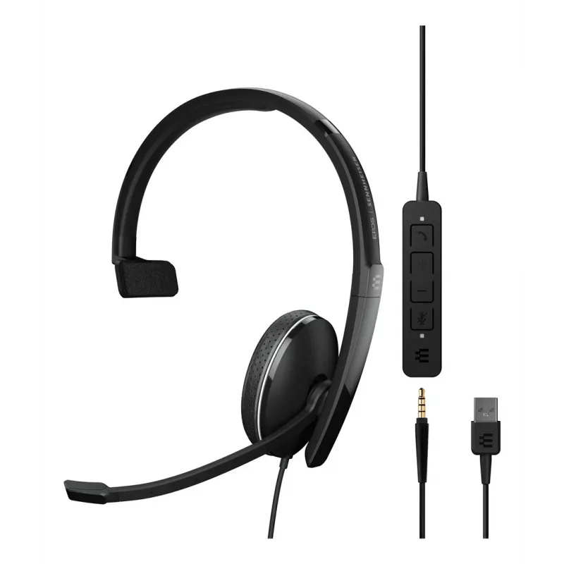 EPOS ADAPT 135 USB II headset com fios headset escritório/call center USB Type-A preto