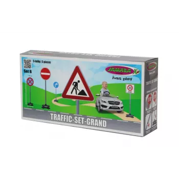 Conjunto de sinais de trânsito de brinquedo Jamara 460293