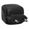 Carregador rápido AC de interior Belkin WCH019kqBK — 2× USB‑C, preto, proteção OVP/OC/OT/SC