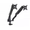 Suporte de secretária para 2 monitores LED/LCD 10-32 L-18GD ART 9KG 2xUSB3.0