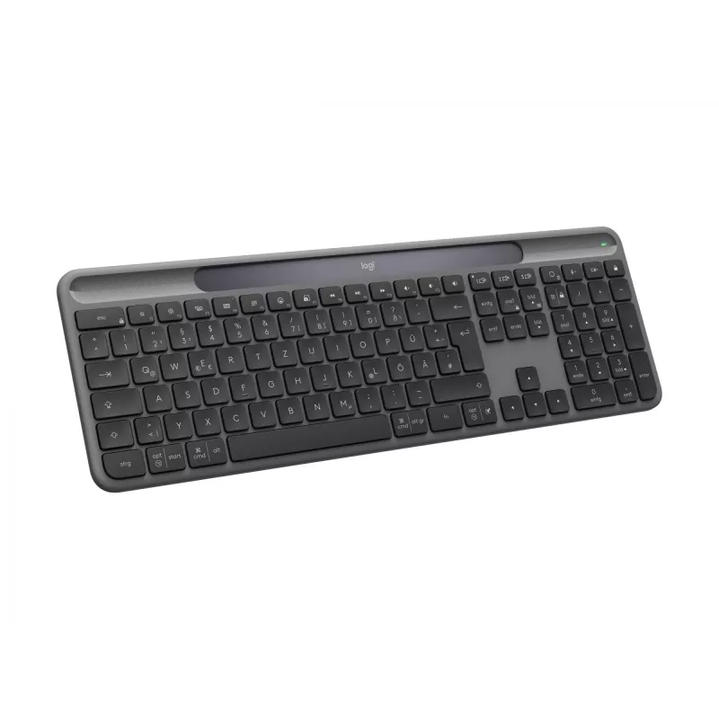 Logitech Signature Slim Solar+ K980 Teclado sem fios, QWERTZ alemão, grafite