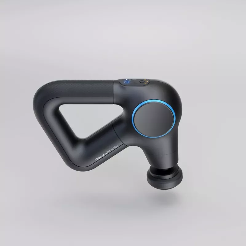 Massajador Therabody Theragun Prime Plus peito, mão, pernas preto, azul