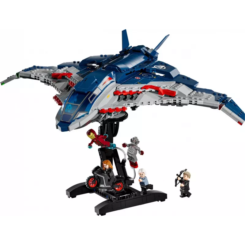 LEGO Marvel Super Heroes 76325 Avengers: Age of Ultron Quinjet, conjunto de construção, 1131 peças, 5 minifiguras, 12+