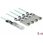 Cabo ótico ativo QSFP+ para 4 x SFP+ 5 m DeLOCK 84069