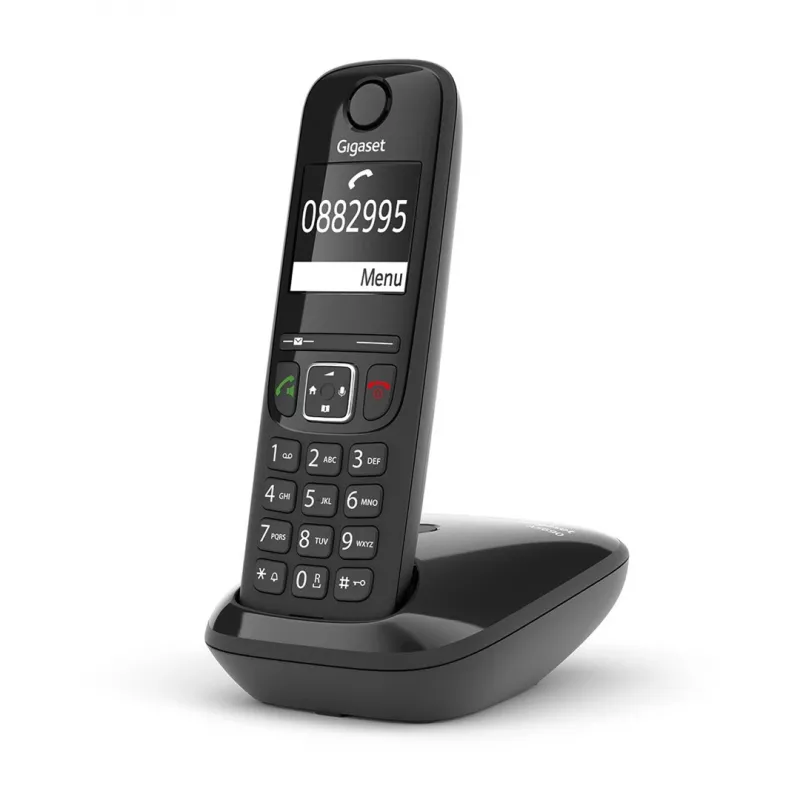 Telefone analógico/DECT Gigaset AS690 identificação de chamadas auscultador sem fios preto