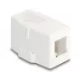 Delock 85841 Caixa Keystone vazia, 1 porta, base magnética, branco