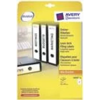 Etiquetas para dossiês Avery L6059-25 Branco 59 x 297 mm