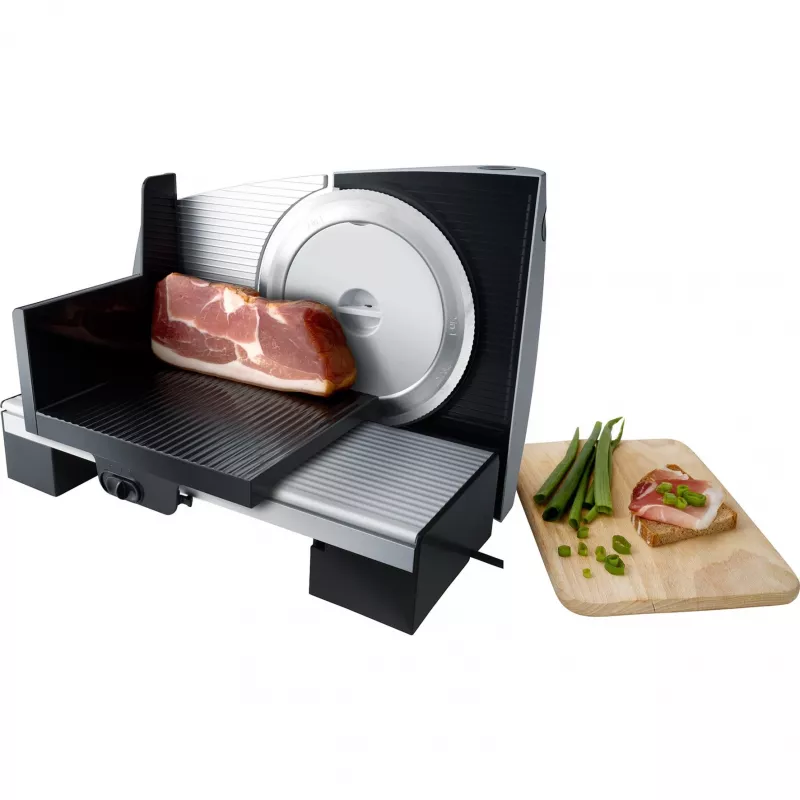 Steba AS 200 - Máquina de cortar fiambre - 110 W - prateado/preto