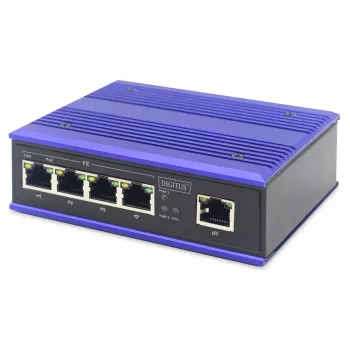 Comutador não gerido Digitus DN-650107 4 portas Fast Ethernet PoE