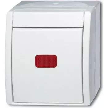 Interruptor de comutação Busch-Jaeger Ocean saliente branco 2601/6 SKW-54 (2601/6 SKW-54)
